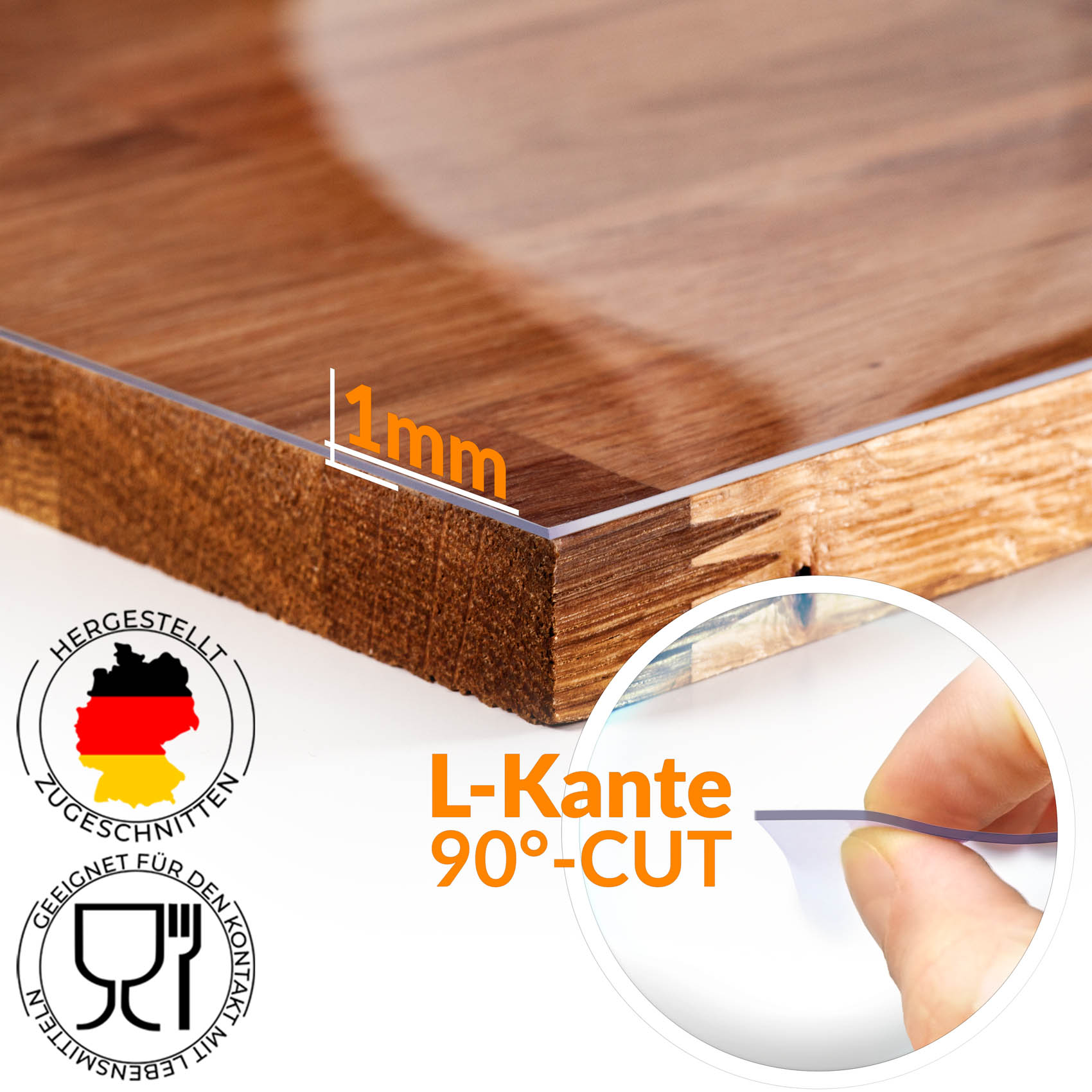 tischfolie transparent 1mm