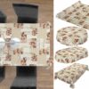Wachstuch Tischdecke abwaschbar Wachstischdecke Kaffee Croissant Expresso Beige