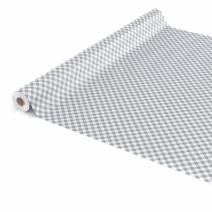 Tischdecke Karo Klassik Grau abwischbar Wachstuch Wachstuchtischdecke