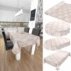 Tischdecke Laub Blätter Beige abwischbar Wachstuch Wachstuchtischdecke