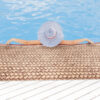 Weichschaummatte Badematte Badteppich Flechtwerk Beige Breite 65cm Meterware