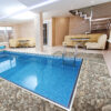 Badematte Weichschaummatte Bad Steine Kieselsteine Grau Breite 65cm Meterware
