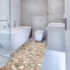 Badematte Weichschaummatte Steine bunt Kieselsteine Breite 65cm Schaummatte Bad
