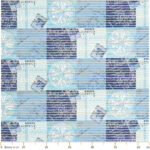 Badematte Weichschaummatte Badezimmermatte Maritim Blau Breite 65cm Meterware