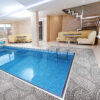 Badematte Weichschaummatte Bad Mosaiksteine Steine in Grau Breite 65cm Meterware