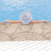 Badematte Weichschaummatte Badvorleger Schaummatte Mosaiksteine Beige Breite 65cm