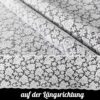 Tischdecke abwaschbar Lace Vinyl Häkel Spitze Optik Rosen Anthrazit Rosen Weiß