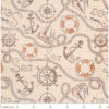 Badematte Weichschaummatte Badvorleger Schaummatte Kompas Seefahrt Beige Breite 65cm