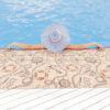 Badematte Weichschaummatte Badvorleger Schaummatte Kompas Seefahrt Beige Breite 65cm