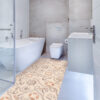 Badematte Weichschaummatte Badvorleger Schaummatte Kompas Seefahrt Beige Breite 65cm