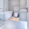 Badematte Weichschaummatte Badvorleger Schaummatte Kompas Seefahrt Beige Breite 65cm