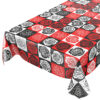 Wachstischdecke abwaschbar Rosen PopArt Retro Style Rot Schwarz Weiß Wachstuch Wachstuchtischdecke