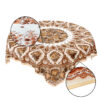 Tischdecke Blumenstrauß Braun Beige 136 x 136 cm
