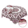 Tischdecke Blumenstrauß Rosa Bordeaux 136 x 136 cm