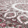 Tischdecke Blumenstrauß Rosa Bordeaux 136 x 136 cm