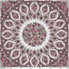 Tischdecke Blumenstrauß Rosa Bordeaux 136 x 136 cm