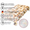Wachstuchtischdecke Tischdecke abwaschbar Wachstischdecke Sonnenblumen Patchwork Jute Gartentischdecke