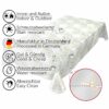 abwaschbare Tischdecke Laub Blätter Grün Wachstuch Wachstuchtischdecke