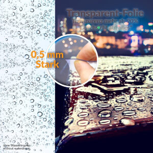 Transparent Tischdecke Tischschutzfolie Glasklarfolie PVC 0,5 mm Stark Meterware