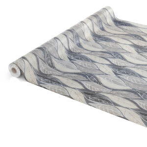 abwaschbare Tischdecke Laub Grau Modern  Wachstuch Wachstuchtischdecke