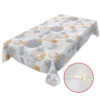 Tischdecke Weihnachten Schneeflocken Silvester Sterne abwischbar Wachstuch Wachstuchtischdecke