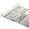 Badematte Badeteppich Grau Holz Weichschaummatte von der Rolle Badvorleger