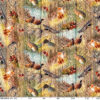 Tischdecke Jagt Wild Jäger Motiv Holz Fotoprint abwaschbar Wachstuch Wachstuchtischdecke
