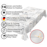 Wachstuch Tischdecke abwaschbar Karo Ostern Eier Küken Fotoprint