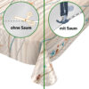 Tischdecke Seestern Fischnetz Sand Strand Beige abwischbar Wachstuch Wachstuchtischdecke