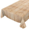 Wachstuch Tischdecke abwaschbar Gartentischdecke Wachstischdecke Holzoptik Beige