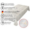 Tischdecke Holzoptik Grau Beige abwischbar Wachstuch Wachstuchtischdecke