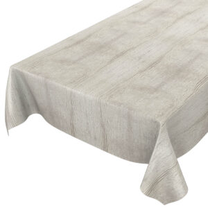Tischdecke Holzoptik Grau Beige abwischbar Wachstuch Wachstuchtischdecke