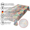 Wachstuch Tischdecke Retro Cafe USA America Style Bunt abwaschbar Tischdecke Outdoor Gartentischdecke Wachstischdecke