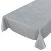 Tischdecke Punkte Relief Textiloptik Silber abwischbar Wachstuch Wachstuchtischdecke