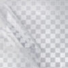 Durchsichtige Tischdecke Karo Groß 0,2 mm Halb-Transparent Glasklar, transparent