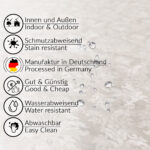 Tischdecke Barock Rankenmuster Beige abwaschbar Wachstuch Wachstuchtischdecke