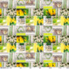 Wachstuchtischdecke Wachstischdecke Frühling Tulpen Herz Holz Grün abwaschbare Tischdecke Outdoor Gartentischdecke