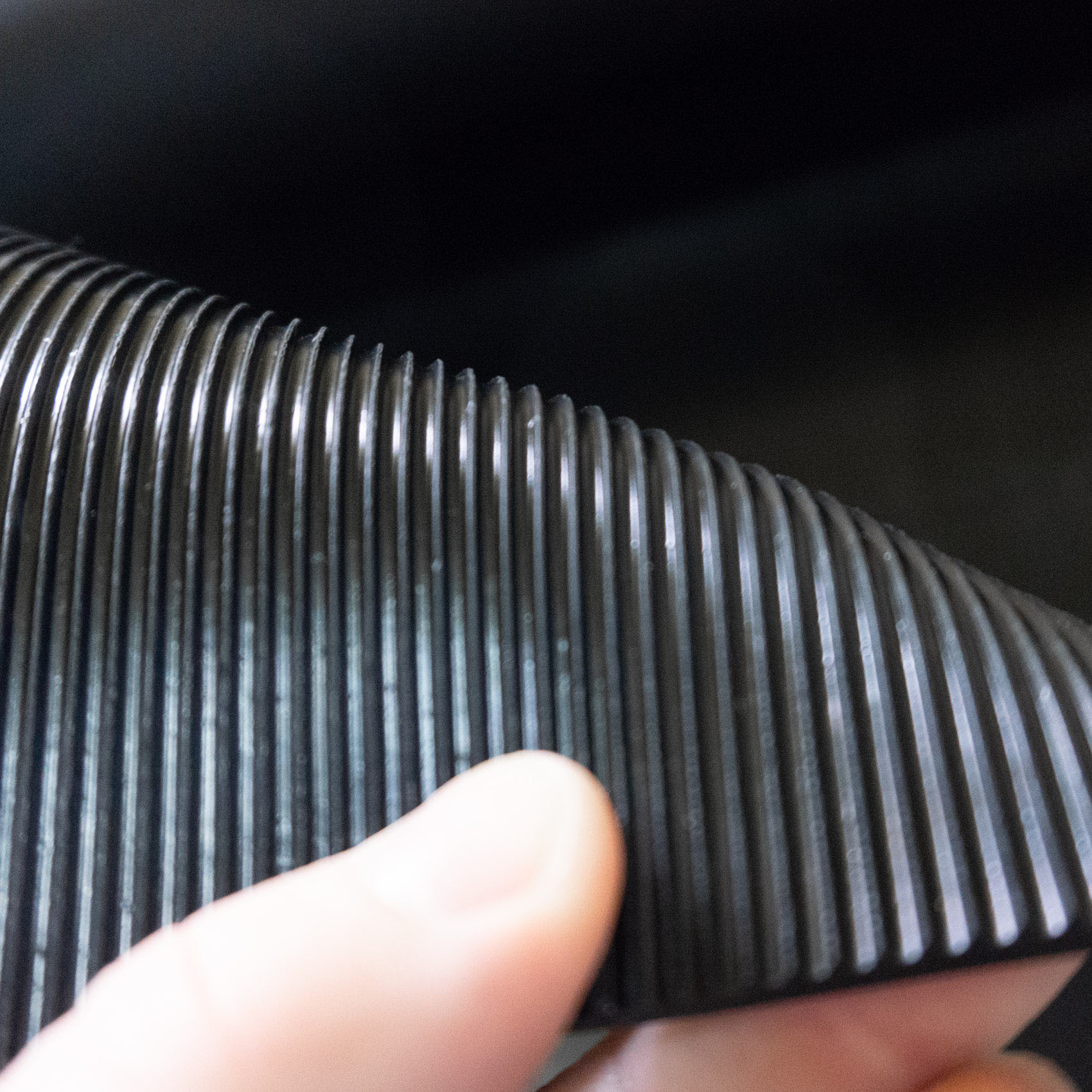 Gummimatte SBR - Glatt Schwarz 1mm