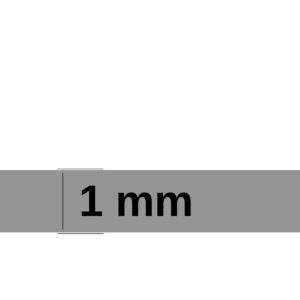 Gummi Gummiläufer Gummimatte SBR Schutzmatte Bodenbelag GLATT Schwarz 1mm Stark 100 cm Breite