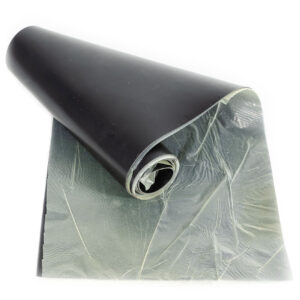 Gummi Gummiläufer Gummimatte SBR Schutzmatte Bodenbelag GLATT Schwarz 1mm Stark 100 cm Breite