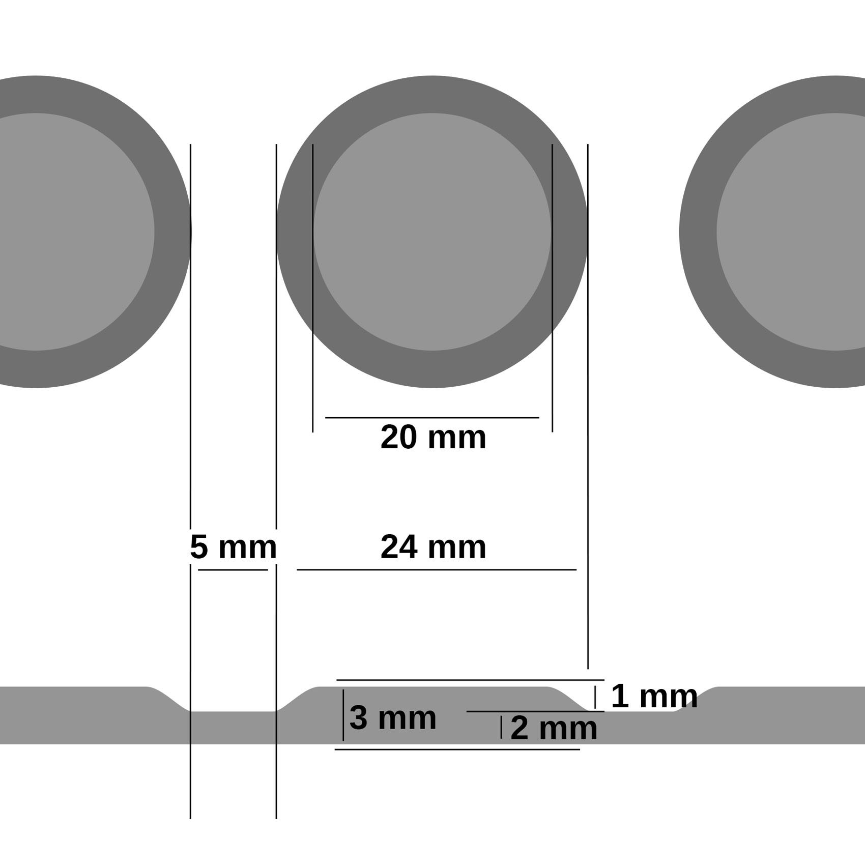 rgshop  Gummimatte Gummiläufer Anti Rutsch Bodenbelag Br. 150cm