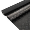 Gummimatte Gummiläufer Bodenmatte SBR Schutzmatte Bodenbelag Schach Tränen Riffelblech Optik Schwarz 3mm Stark 100 cm Breite