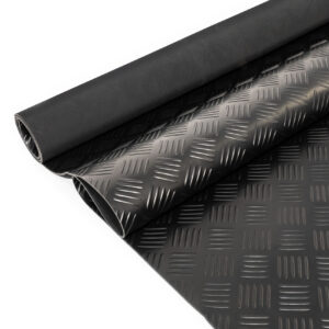 Floordirekt SBR Gummimatte 120 x 50 cm, 2 mm - Meterware - Schwarz & Glatt  - Bautenschutzmatte Antirutschmatte Gummi Boden Matte - Bodenbelag  Gummiplatte Gummistreifen : : Baumarkt