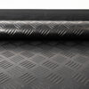 Gummimatte Gummiläufer Bodenmatte SBR Schutzmatte Bodenbelag Schach Tränen Riffelblech Optik Schwarz 3mm Stark 100 cm Breite