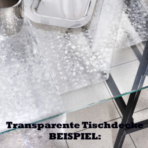 Durchsichtige Tischdecke Steine Muster 0,2 mm Halb-Transparent Glasklar transparent
