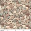 Badematte Weichschaummatte Kieselsteine Mehrfarbig Breite 80cm Meterware Schaummatte Bad