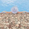 Badematte Weichschaummatte Kieselsteine Mehrfarbig Breite 80cm Meterware Schaummatte Bad