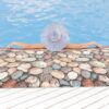 Badematte Weichschaummatte Badläufer Steine Kiesel Mehrfarbig Breite 65cm Meterware