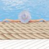 Badematte Weichschaummatte Badläufer Jute Marine Seil Beige Breite 65cm Meterware