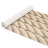 Badematte Weichschaummatte Badläufer Jute Marine Seil Beige Breite 65cm Meterware